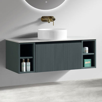 Astini Flauto 1000mm Wall Hung 2 Side Storage Vanity Unit With Counter Top