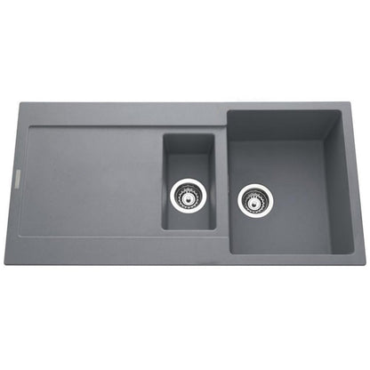 Astini Quadro 1.5 Bowl Granite Reversible Kitchen Sink & Waste