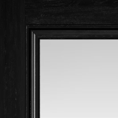 JB Kind Haddon Black Laminate Glazed Internal Door - All Sizes