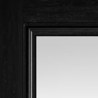 JB Kind Burghley Black Laminate Glazed Internal Door - All Sizes