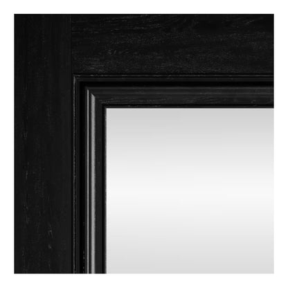 JB Kind Kedleston Black Laminate Glazed Internal Door - All Sizes
