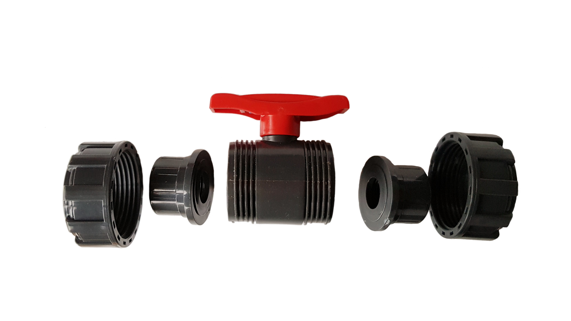 PVC Double Union 3/4" BSPF Stopcock - Best4Trade-Retail Tech Hose & Fittings