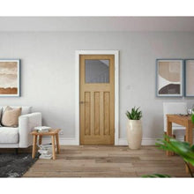 Load image into Gallery viewer, Edwardian Traditional Oak Glazed Unfinished Internal Door - All Sizes
