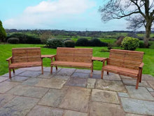 Load image into Gallery viewer, Churnet Valley 7 Seat Set 1 x 3 Seat Bench and 2x 2 Seat Bench Angled Tray - Churnet Valley
