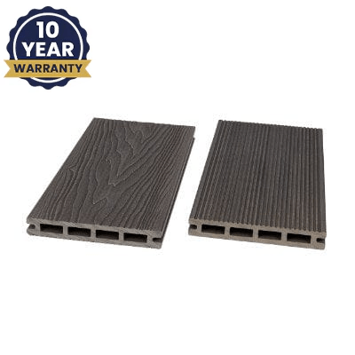 DDecks DuroD3 Composite Reversible Decking Board (Hollow) 145mm x 21mm x 3.6m - All Colours - DDecks