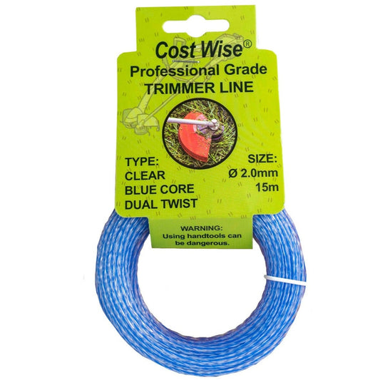 Strimmer Line Dual Blue Twist 2mm x 15m - Best4Trade-Retail Garden tools & Accesories