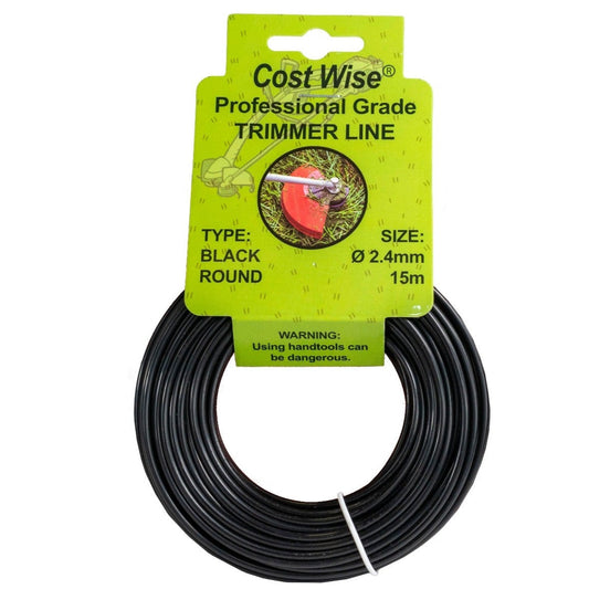 Strimmer Line Black Round 2.4mm x 15m