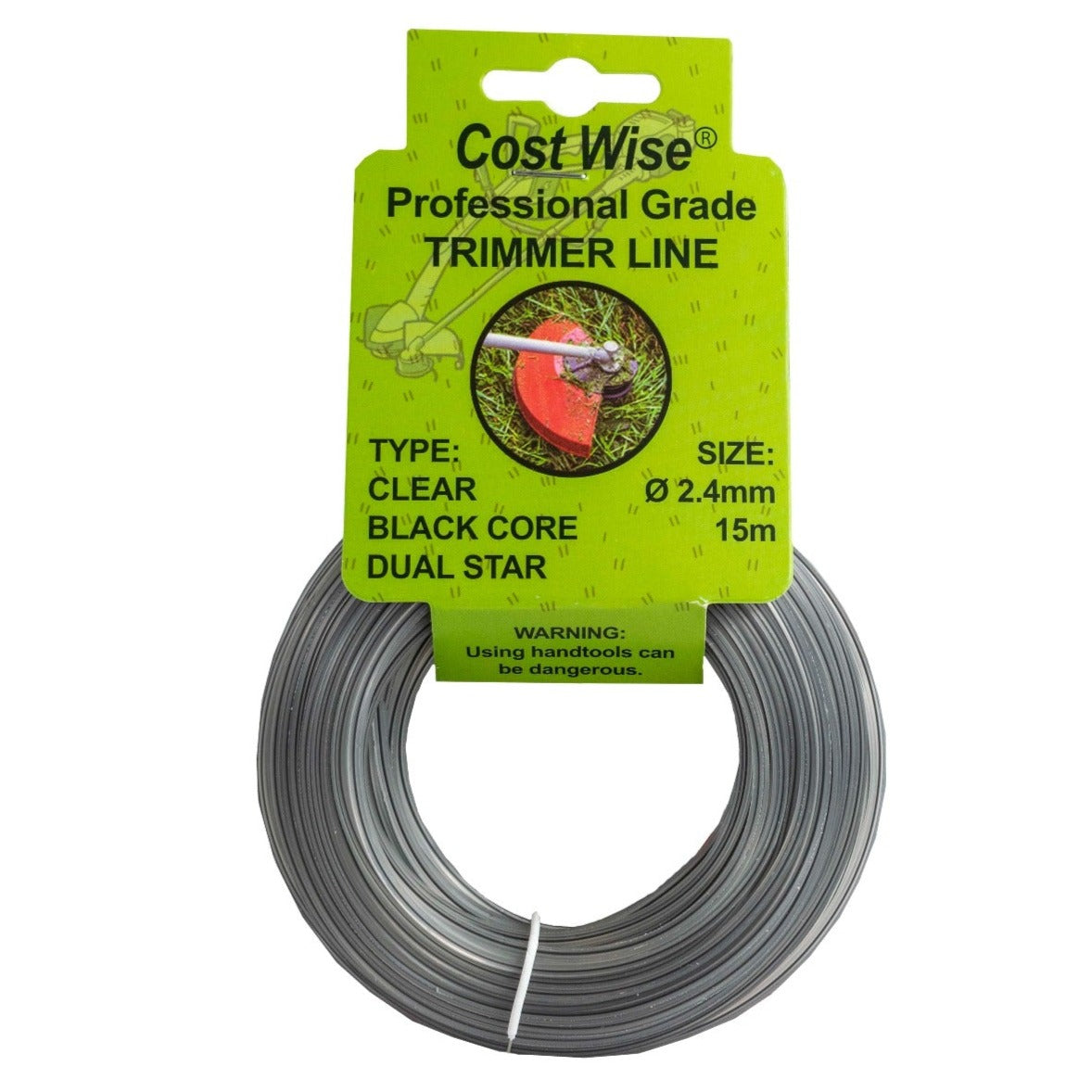 Strimmer Line Dual Black Star 2.4mm x 15m - Best4Trade-Retail Garden tools & Accesories