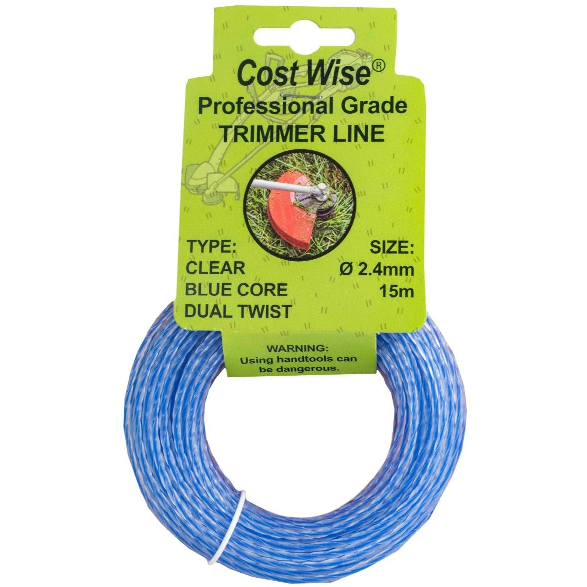 Strimmer Line Dual Blue Twist 2.4mm x 15m - Best4Trade-Retail Garden tools & Accesories