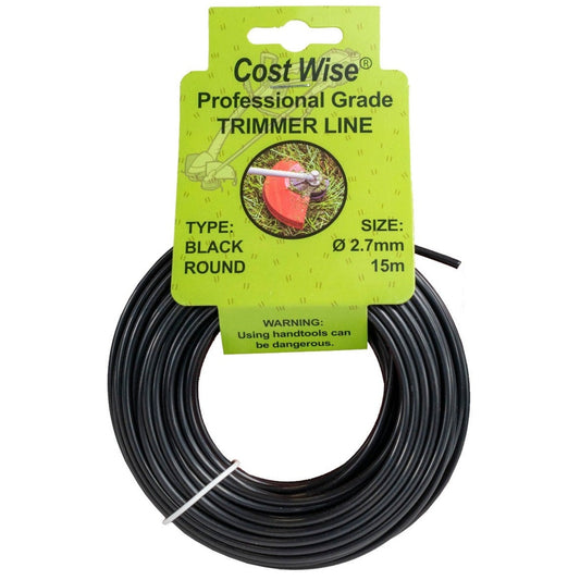 Strimmer Line Black Round 2.7mm x 15m - Best4Trade-Retail Garden tools & Accesories