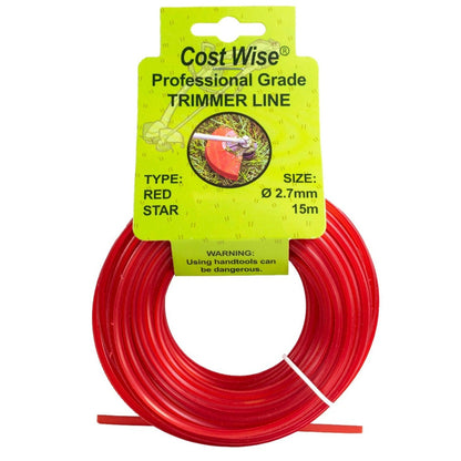 Strimmer Line Red Star 2.7mm x 15m - Best4Trade-Retail Garden tools & Accesories