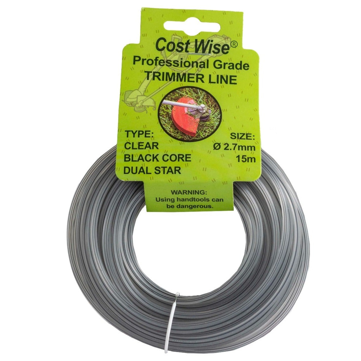 Strimmer Line Dual Black Star 2.7mm x 15m - Best4Trade-Retail Garden tools & Accesories