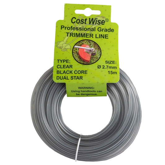 Strimmer Line Dual Black Star 2.7mm x 15m - Best4Trade-Retail Garden tools & Accesories