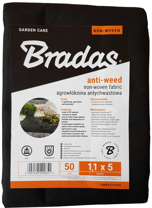 50g Non-Woven Weed Membrane 1.1m x 5m - Best4Trade-Retail Garden tools & Accesories