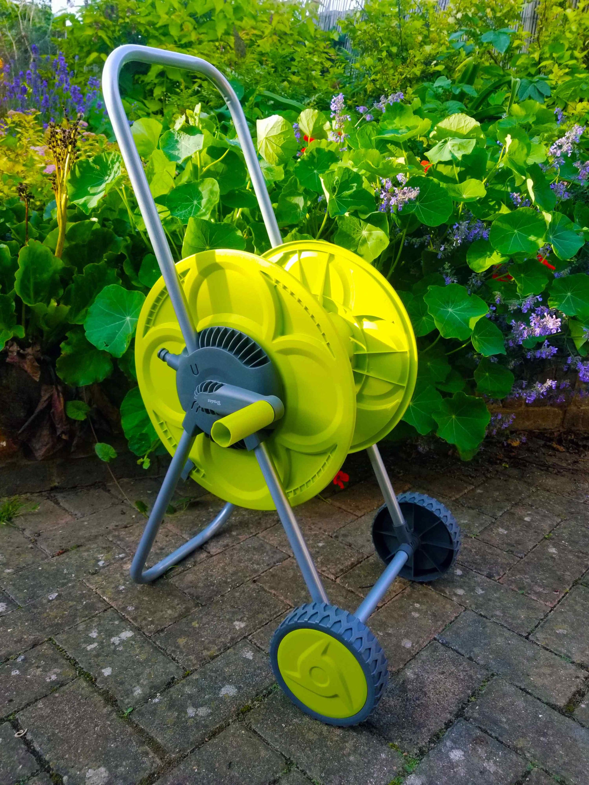 Hose Reel Eco Portable Cart Lime 50m - Best4Trade-Retail Garden watering