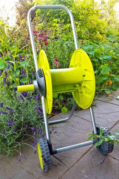 Hose Reel Eco Portable Cart Lime 50m - Best4Trade-Retail Garden watering