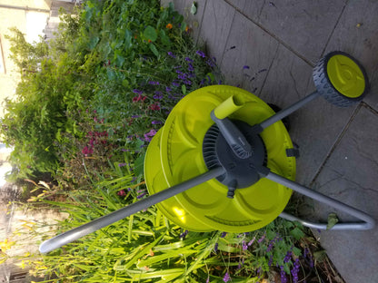 Hose Reel Eco Portable Cart Lime 50m - Best4Trade-Retail Garden watering