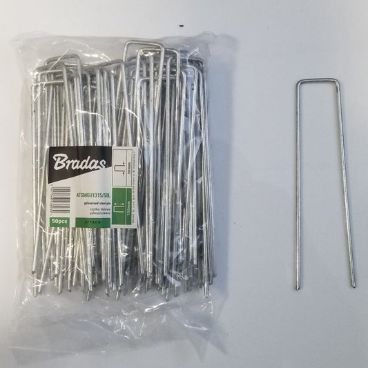 Weed Matting Metal Hold Down Pegs/Staples 30mmx 150mm (Pack of 100) - Best4Trade-Retail Tarpaulins