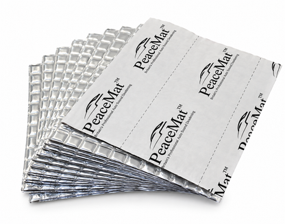 20x Campervan Sound Deadening Sheets - Silver Butyl Soundproofing Mats for Car, Van & Doors (PeaceMAT XR)