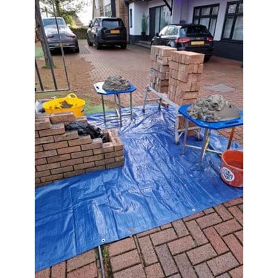 Rhinoboard Spot Board - by Bon Tool - RHINOBUILD Bricklaying Tools