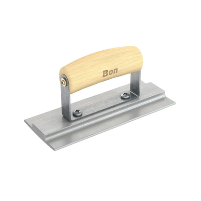 Bon Tool Formed Wall Magnesium Float - Wood Wave Handle - RHINOBUILD Bricklaying Tools