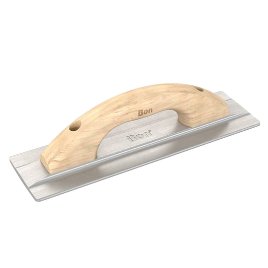 Bon Tool Extra Wide Magnesium Float - Wood Handle - RHINOBUILD Bricklaying Tools