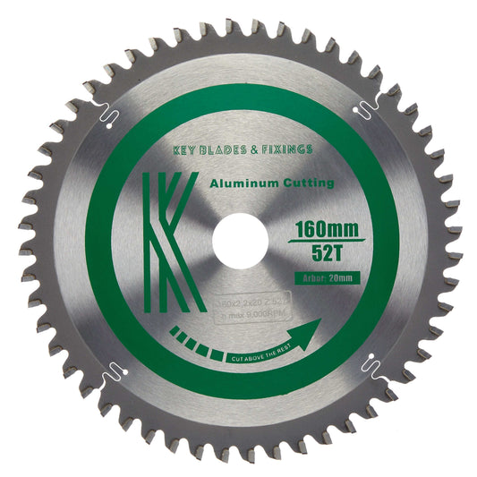 Circular Saw Blades 160mm x 20mm x 2.2mm (Ali) 52T TCG Neg Rake Track  - 2205