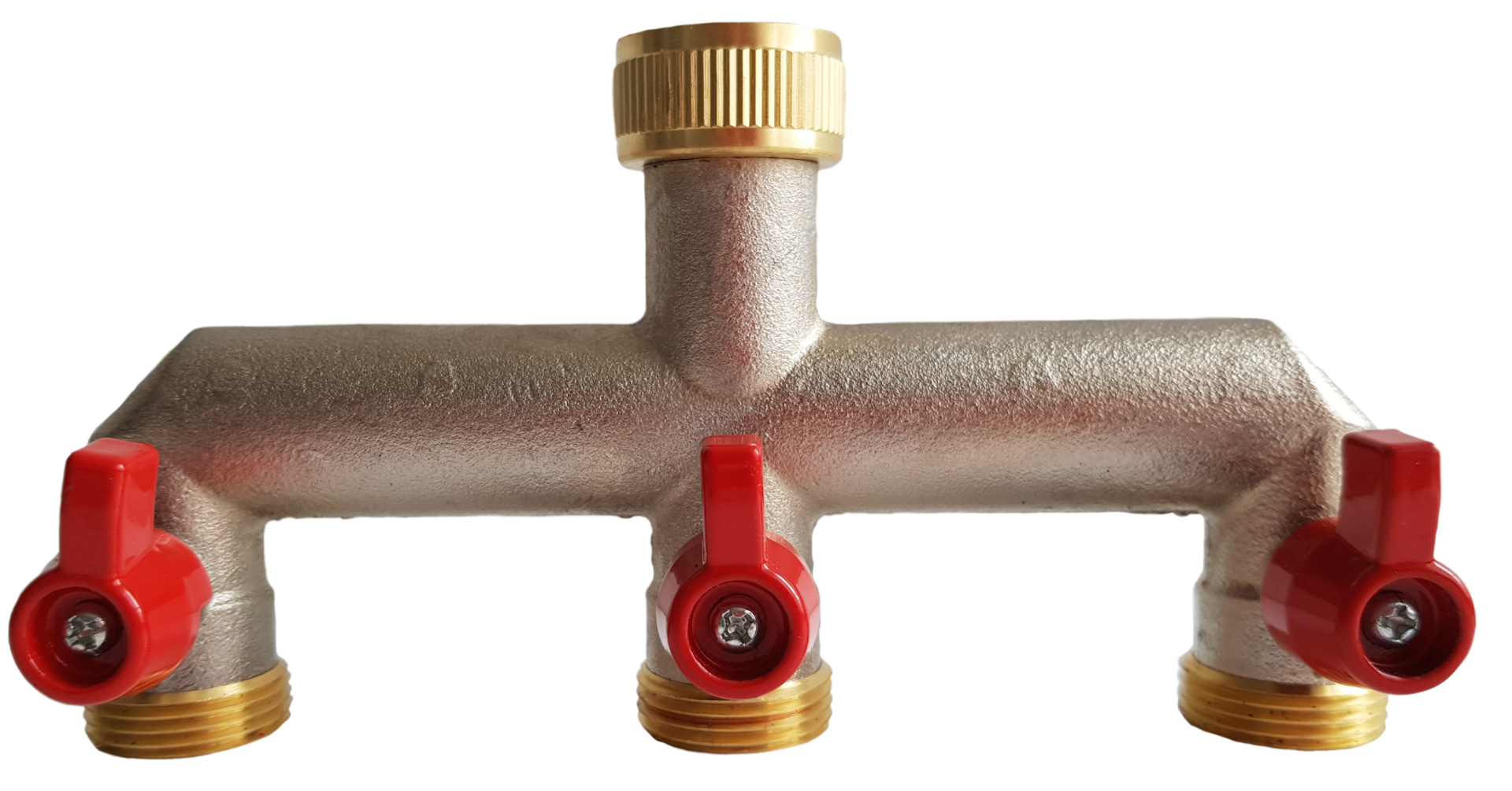 Three Way Tap Splitter Brass 3/4" BSP - Best4Trade-Retail Garden watering