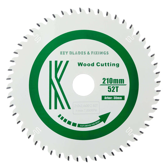 Circular Saw Blades 210mm x 30mm x 2.4mm 52 Tooth Track - 2402