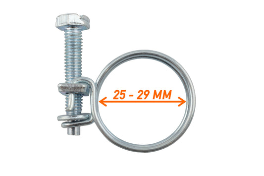 Double Wire Hose Clamp Galvanised 25mm-29mm - Best4Trade-Retail Tech Hose & Fittings