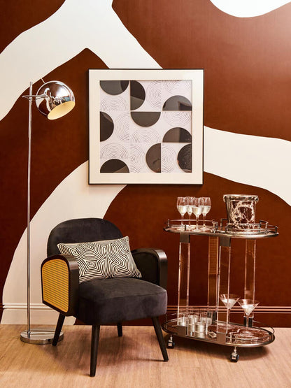 Goa Hanging Chair With Grey Cushions