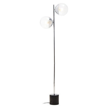 Revive Silver Finish Metal Floor Lamp
