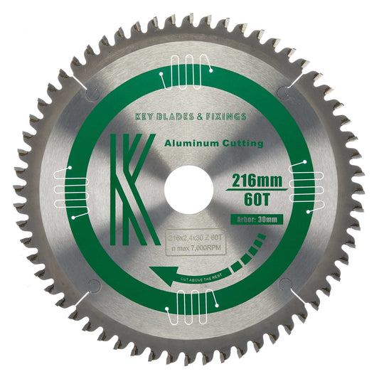 Circular Saw Blades 216mm x 30mm x 2.4mm 60T (TCG Neg Rake) Ali Blade - 2503