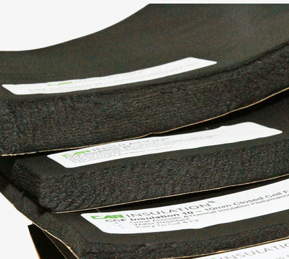 Off Cuts - 30mm Adhesive Closed Cell Foam Camper Van and Boat Insulation, 1m x 0.5m (2 Rolls)
