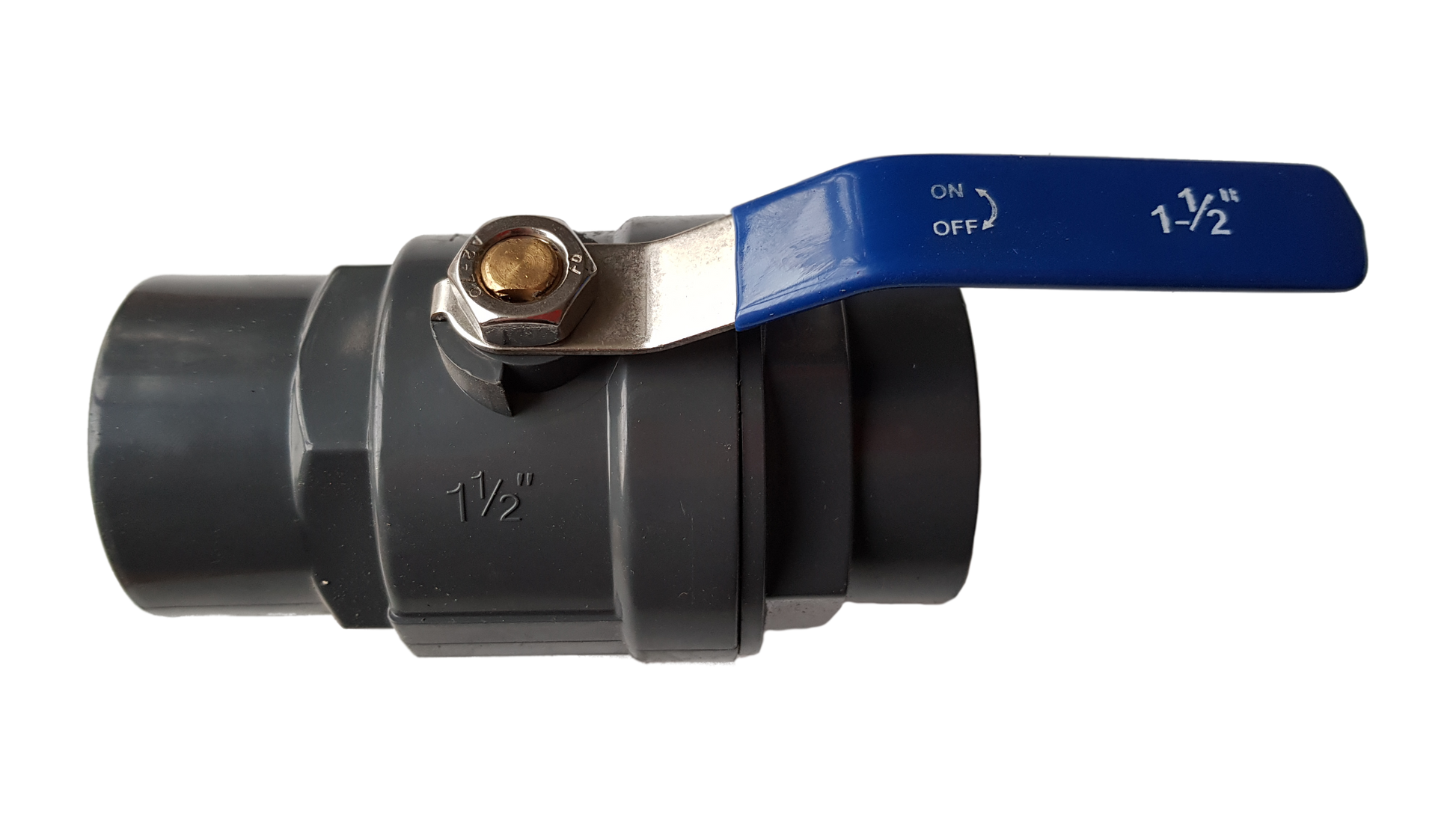 PP 1.5" BSPF Stopcock with Stainless Steel Ball Valve and Handle - Best4Trade-Retail Tech Hose & Fittings