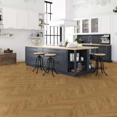 Kraus Premium Rigid Core Herringbone Plank - Weaveley Light Oak 625mm x 125mm (30 Lengths - 2.34m2 Pack) - Build4less