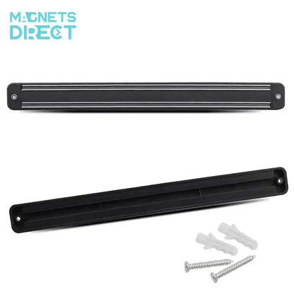 Magnetic Kitchen Knife Holder - Black - Magnets Direct