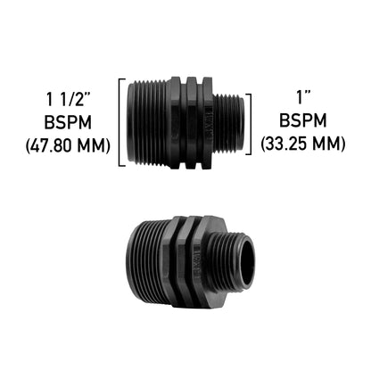 Reducing Nipple 1.5” BSP – 1” BSP Male - Best4Trade-Retail Garden watering