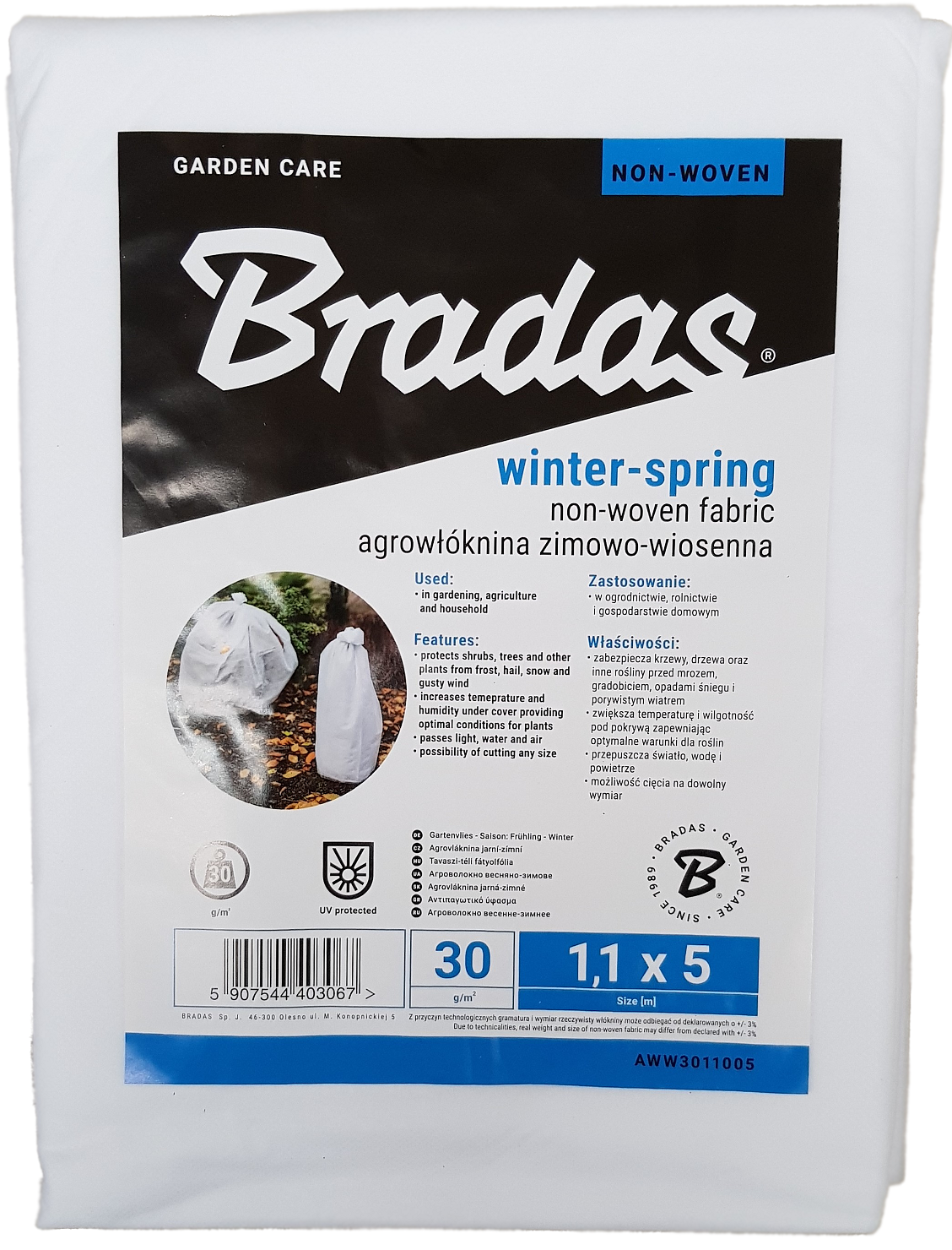 30g Non-Woven Frost Protect Fleece 1.1m x 5m - Best4Trade-Retail Garden tools & Accesories