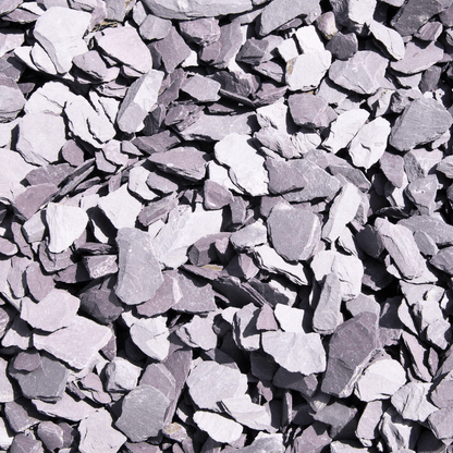 Welsh Blue Plum Crushed Slate Chippings 40mm - Dandy's Topsoil & Landscape Supplies Gravel, Slate & Aggregates