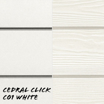 Cedral Click Smooth Cladding Panel 186mm x 12mm x 3.6m - All Colours