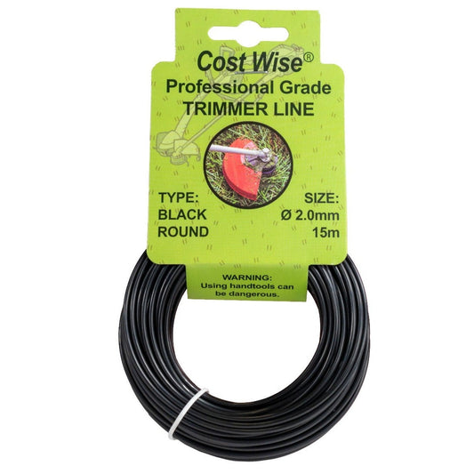 Strimmer Line Black Round 2mm x 15m - Best4Trade-Retail Garden tools & Accesories