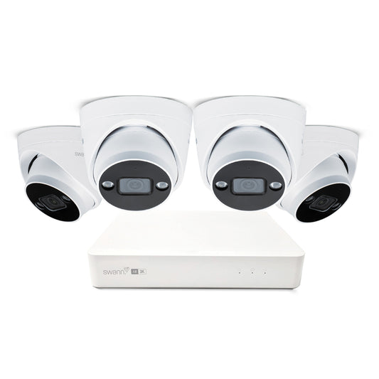 Swann AdvancedX 5MP 1TB 8-Channel Wired NVR CCTV with 4 Dome Camera Kit