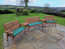 Load image into Gallery viewer, Churnet Valley 7 Seat Set 1 x 3 Seat Bench and 2x 2 Seat Bench Angled Tray - Churnet Valley
