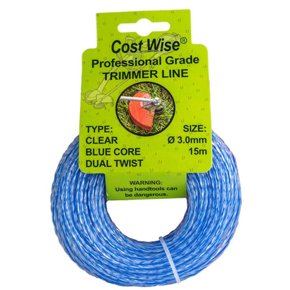 Strimmer Line Dual Blue Twist 3mm x 15m - Best4Trade-Retail Garden tools & Accesories