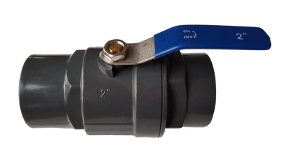 PP 2" BSPF Stopcock with Stainless Steel Ball Valve and Handle - Best4Trade-Retail Tech Hose & Fittings