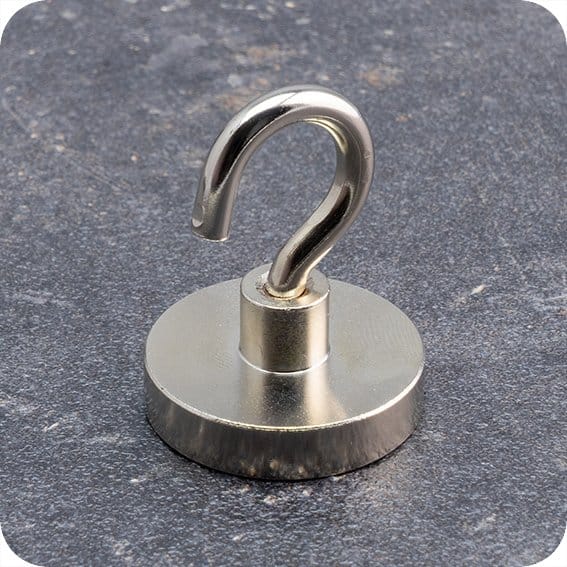 Neodymium N38 Hook Pot Magnet 32mm - Magnets Direct Listing