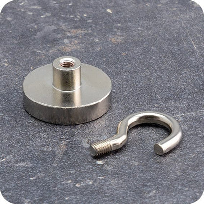Neodymium N38 Hook Pot Magnet 32mm - Magnets Direct Listing