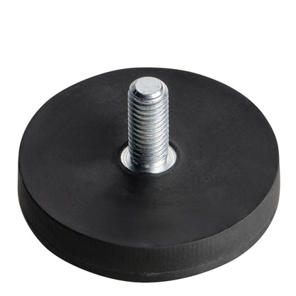 Rubber Coated Neodymium Magnet with Male Threaded Stud - 31 mm - Magnets Direct Listing