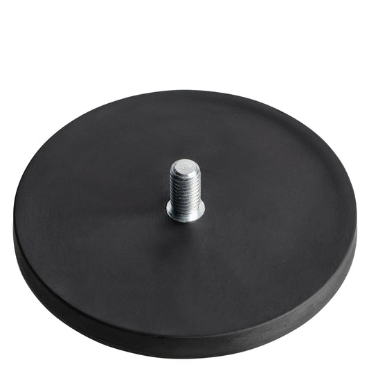 Rubber Coated Neodymium Magnet with Male Threaded Stud - 88 mm - Magnets Direct Listing